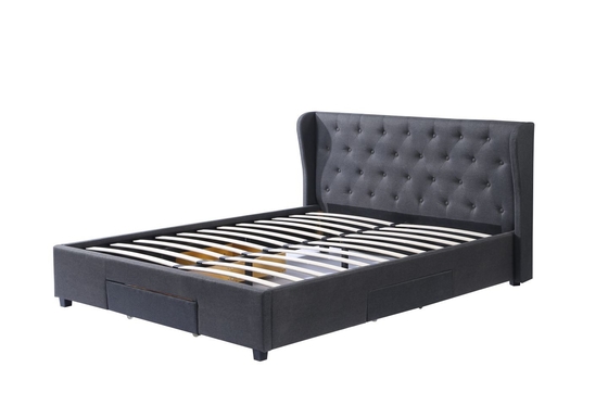 Khung giường cỡ King tối giản 160 * 200cm Bốn ngăn kéo